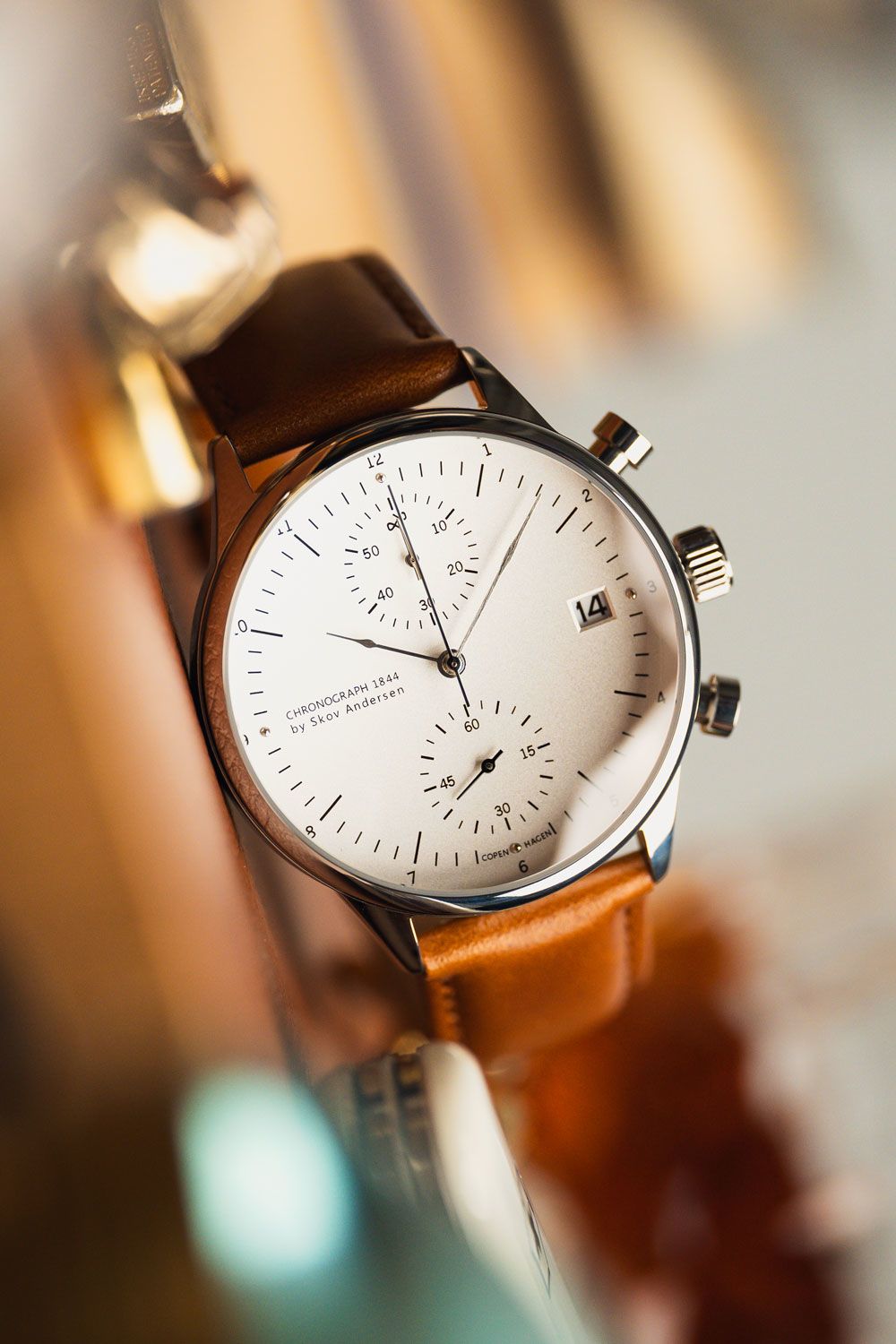 1844 Chronograph, Steel / White