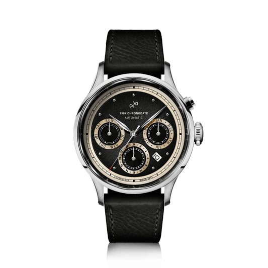 1564 Chronodate Automatic, Steel / Black