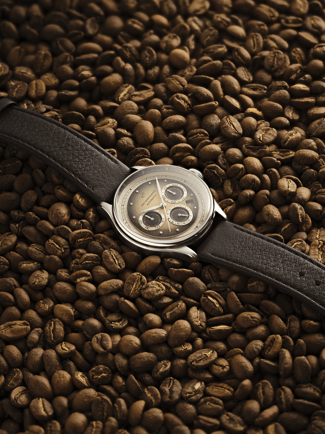 1564 Chronodate Automatic, Steel / Espresso Martini