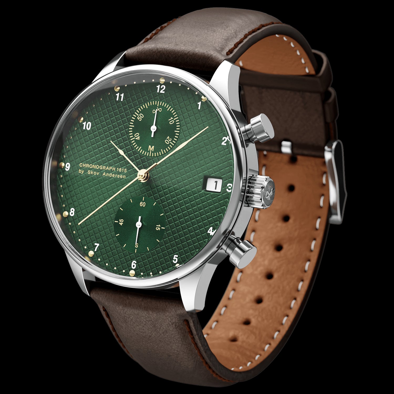 1815 Chronograph, Steel / Green Turtle