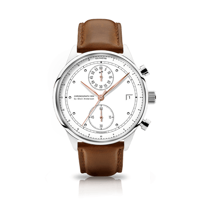 1834 Chronograph, Steel / White