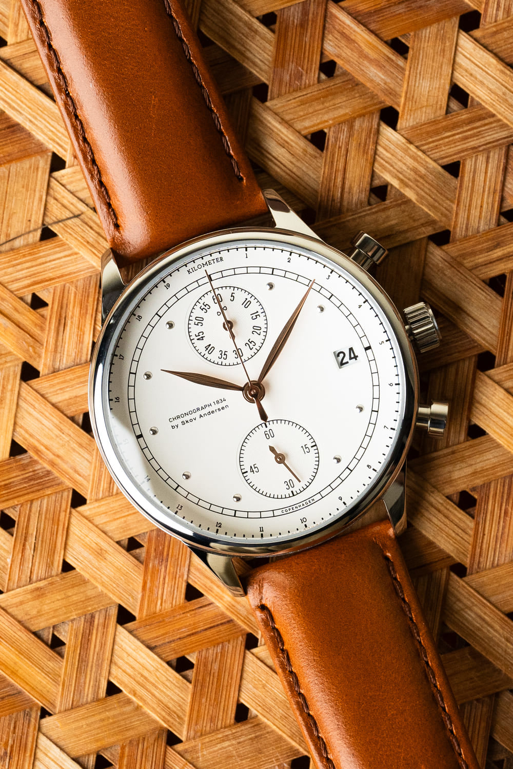 1834 Chronograph, Steel / White