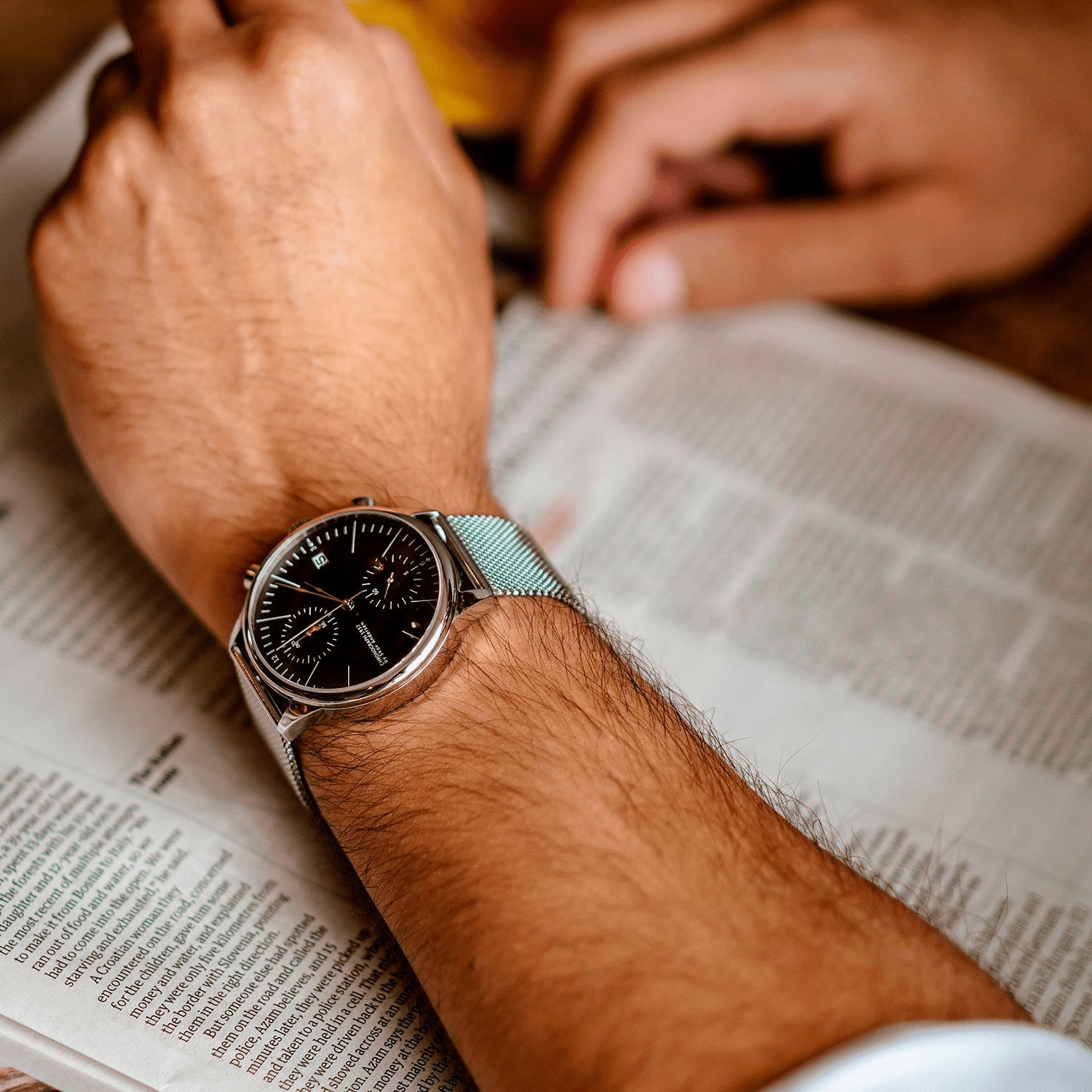 1844 Chronograph, Steel / Black