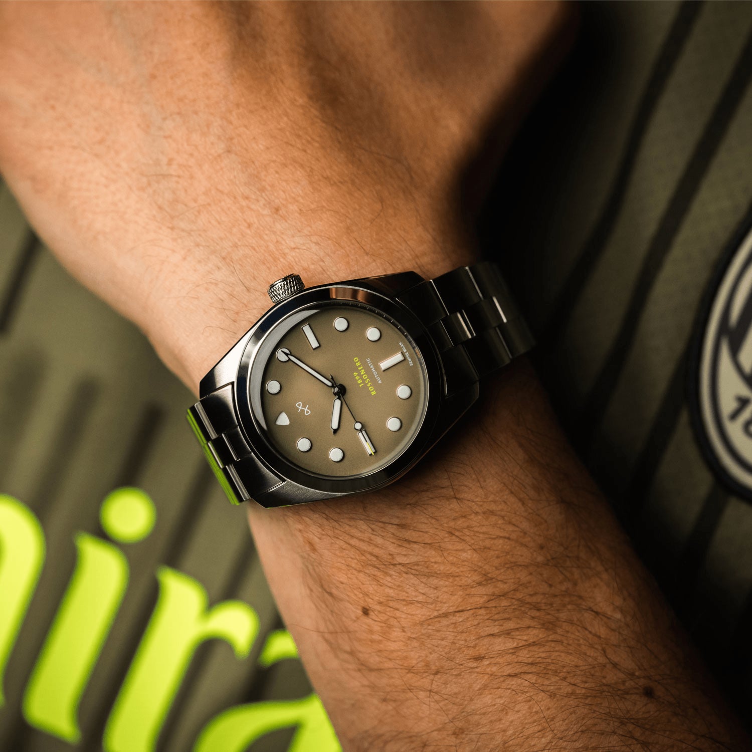 1899 Rossonero Automatic, Steel / Green (3rd Jersey)