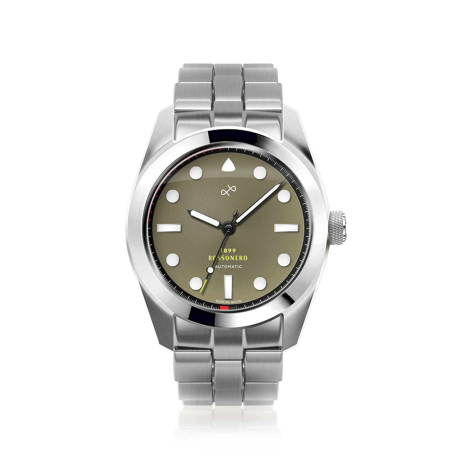 1899 Rossonero Automatic, Steel / Green (3rd Jersey)