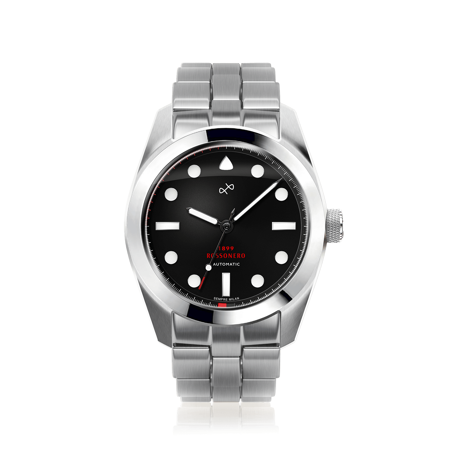 1899 Rossonero Automatic, Steel / Black (1st Jersey)