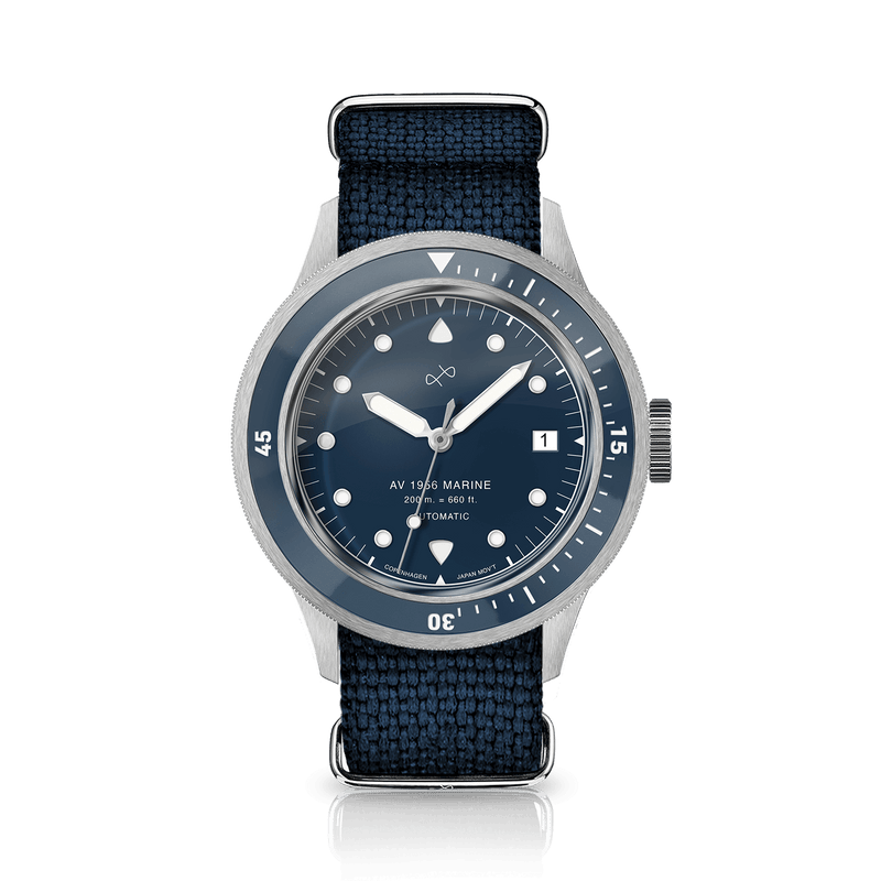 1956 Marine Automatic, Steel / Blue