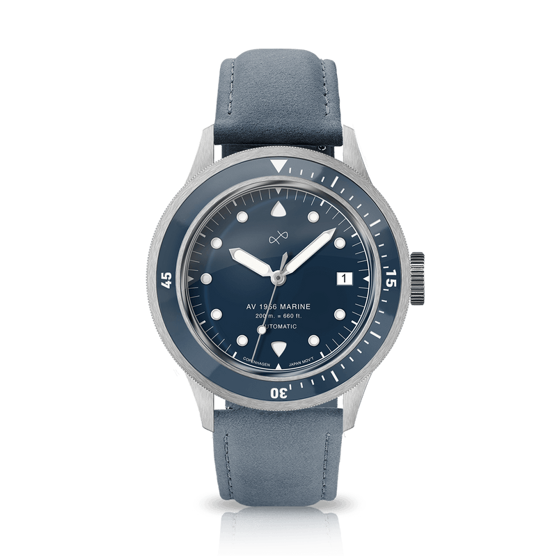 1956 Marine Automatic, Steel / Blue