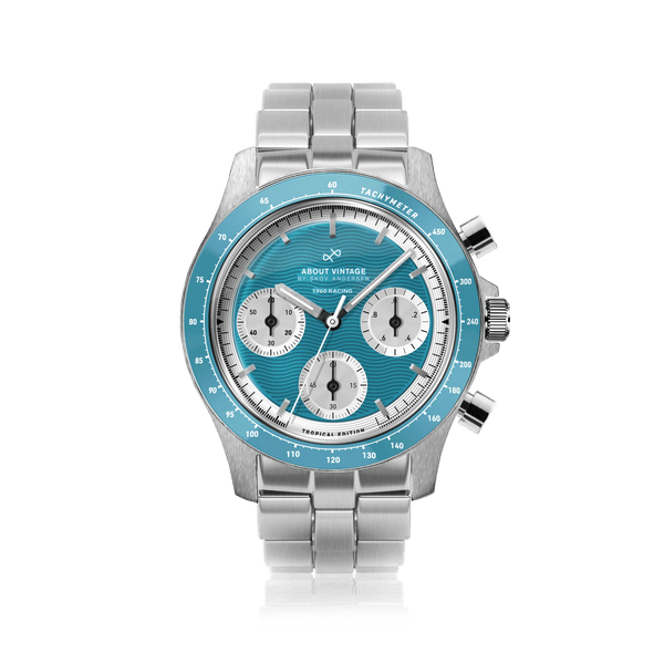 1960 Racing Chronograph, Steel / Tropical Blue