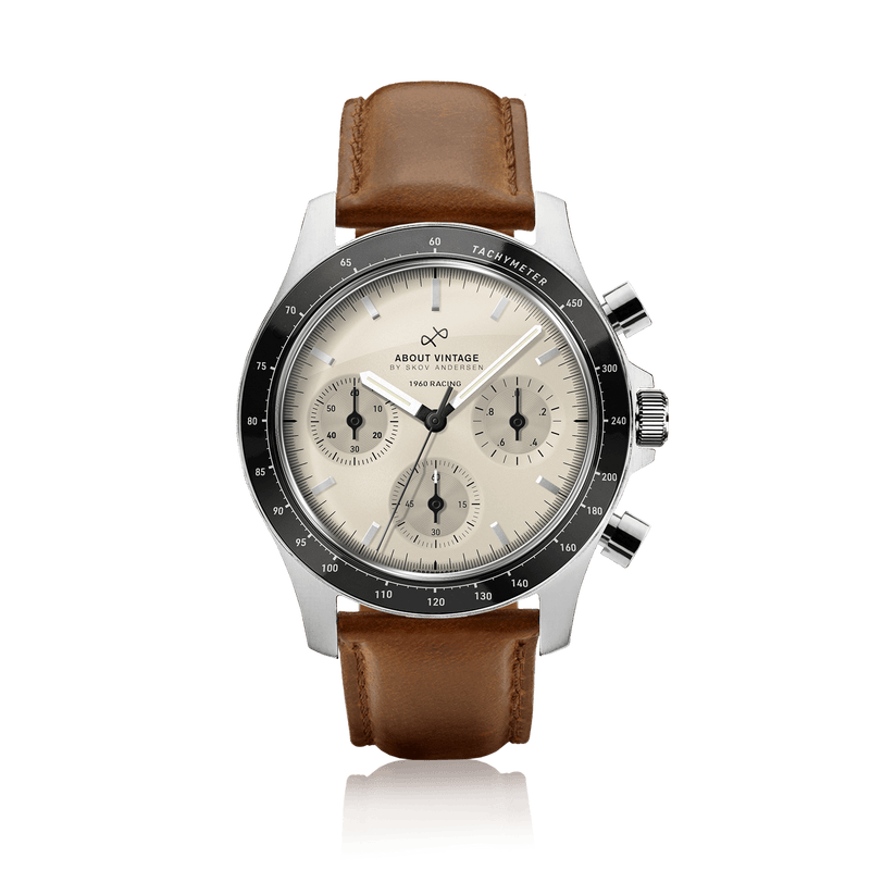 1960 Racing Chronograph, Steel / Off White