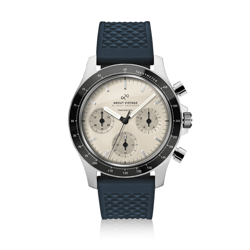 1960 Racing Chronograph, Steel / Off White