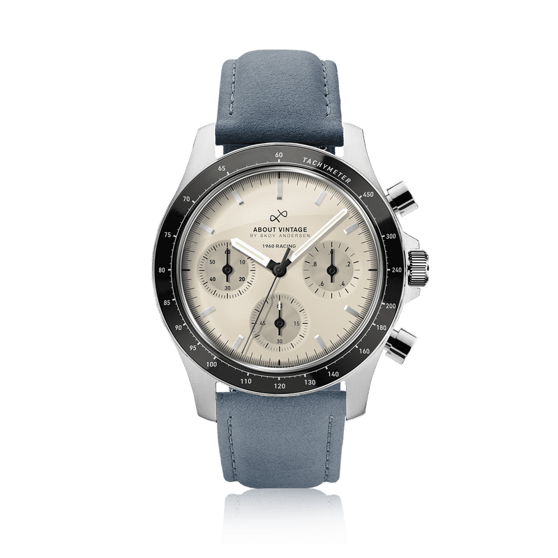 1960 Racing Chronograph, Steel / Off White