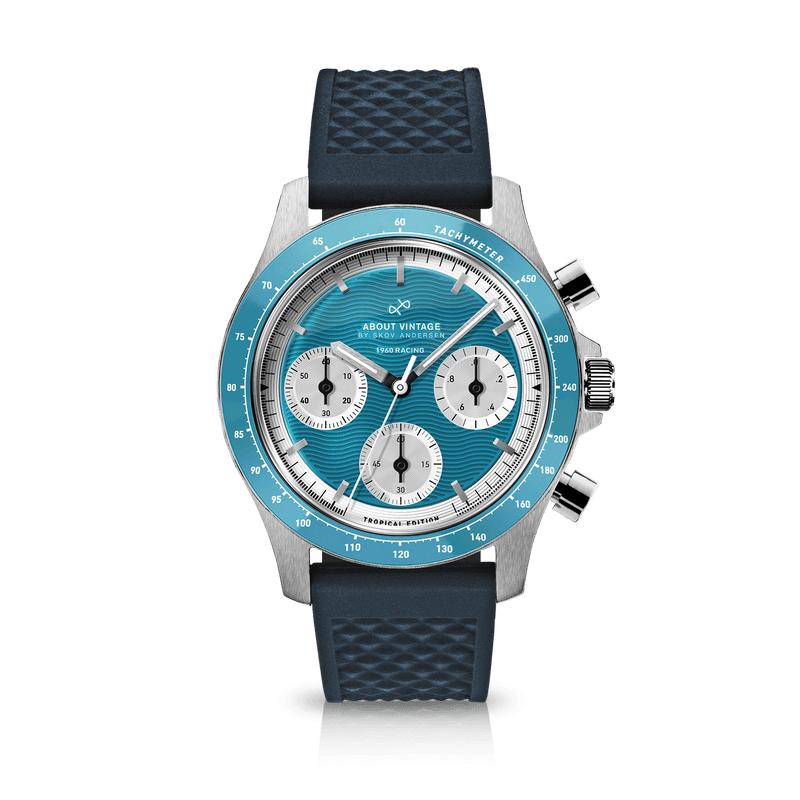 1960 Racing Chronograph, Steel / Tropical Blue