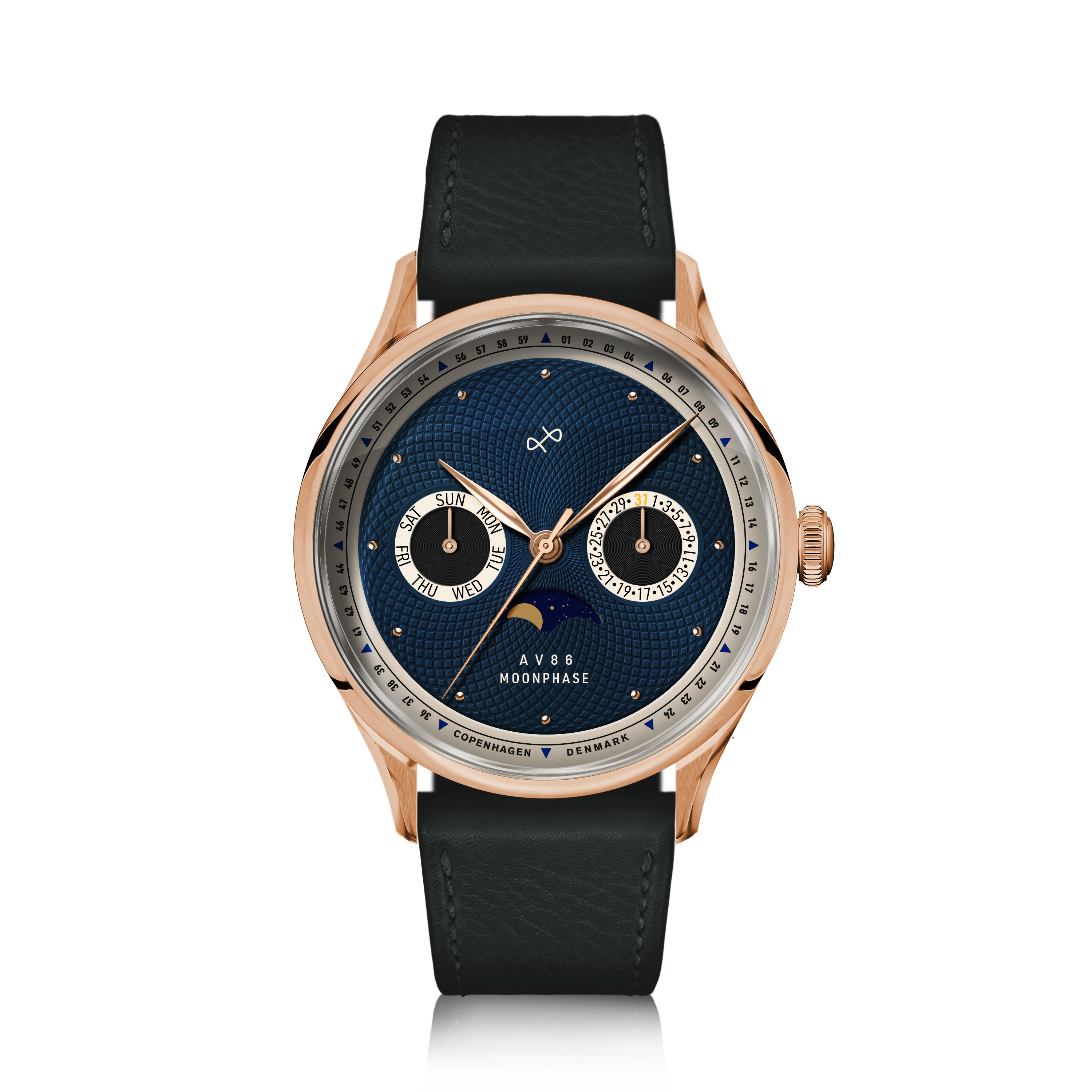 1968 Moonphase, Rose Gold / Dark Blue