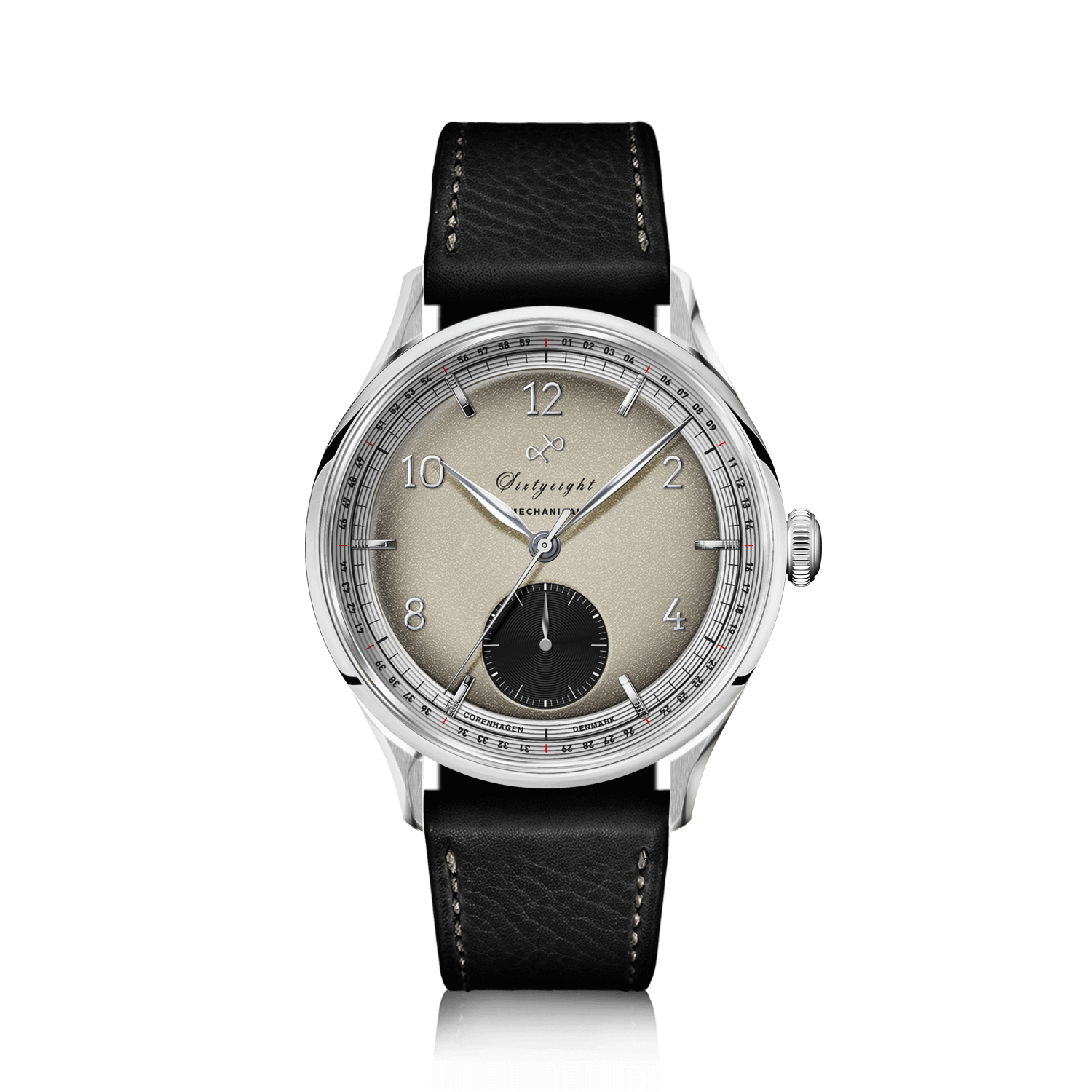 1968 Mechanical (Hand-Wound), Steel / Sand & Black
