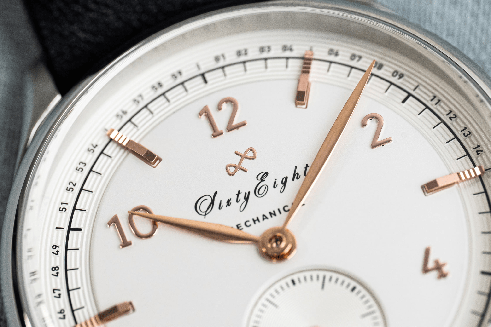 1968 Mechanical (Hand-Wound), Steel / White & Rose Gold