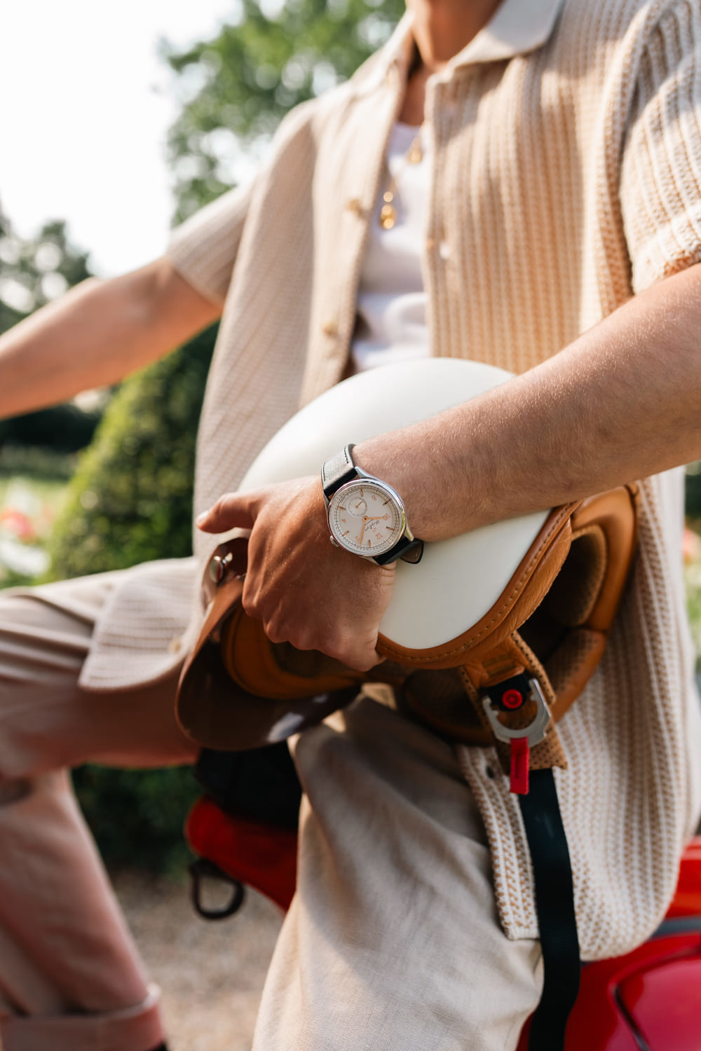 1968 Mechanical (Hand-Wound), Steel / White & Rose Gold