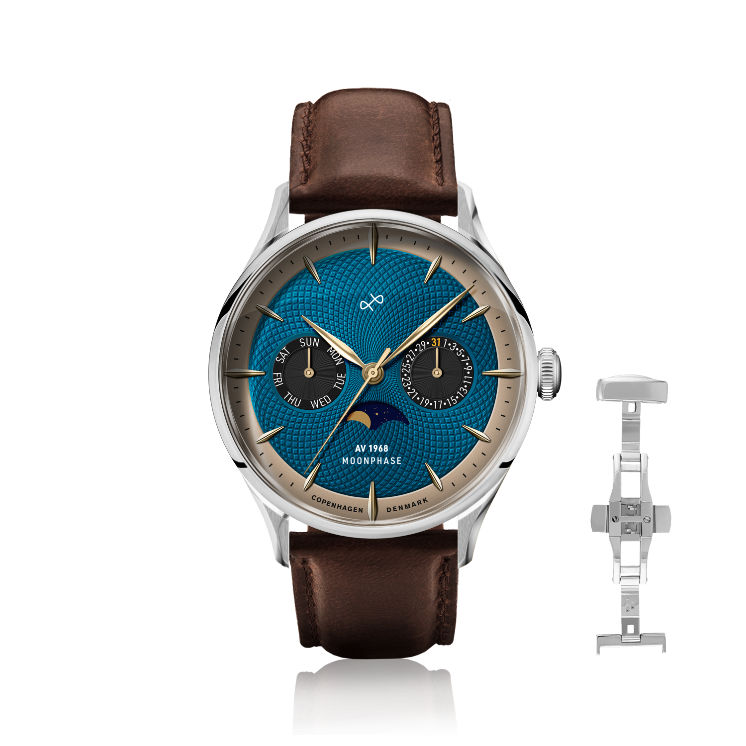1968 Moonphase, Steel / Blue