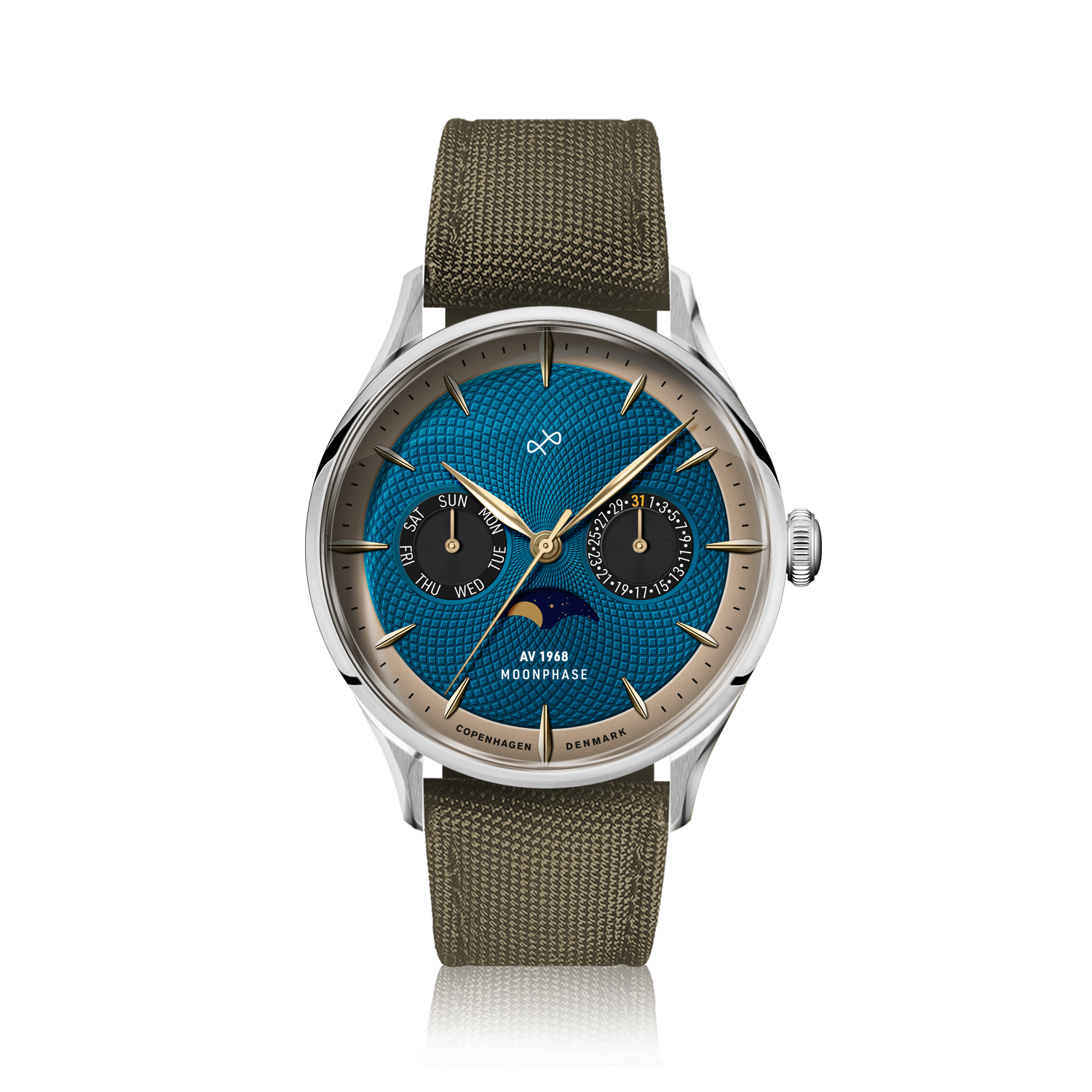 1968 Moonphase, Steel / Blue