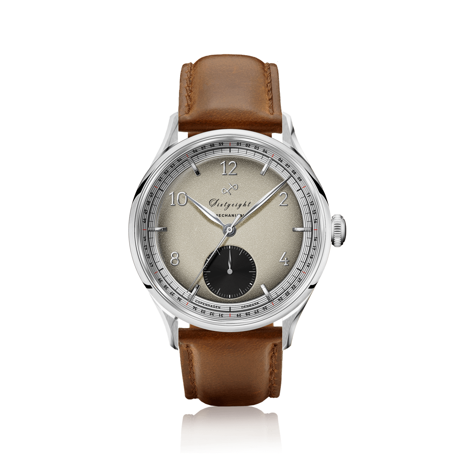 1968 Mechanical (Hand-Wound), Steel / Sand & Black