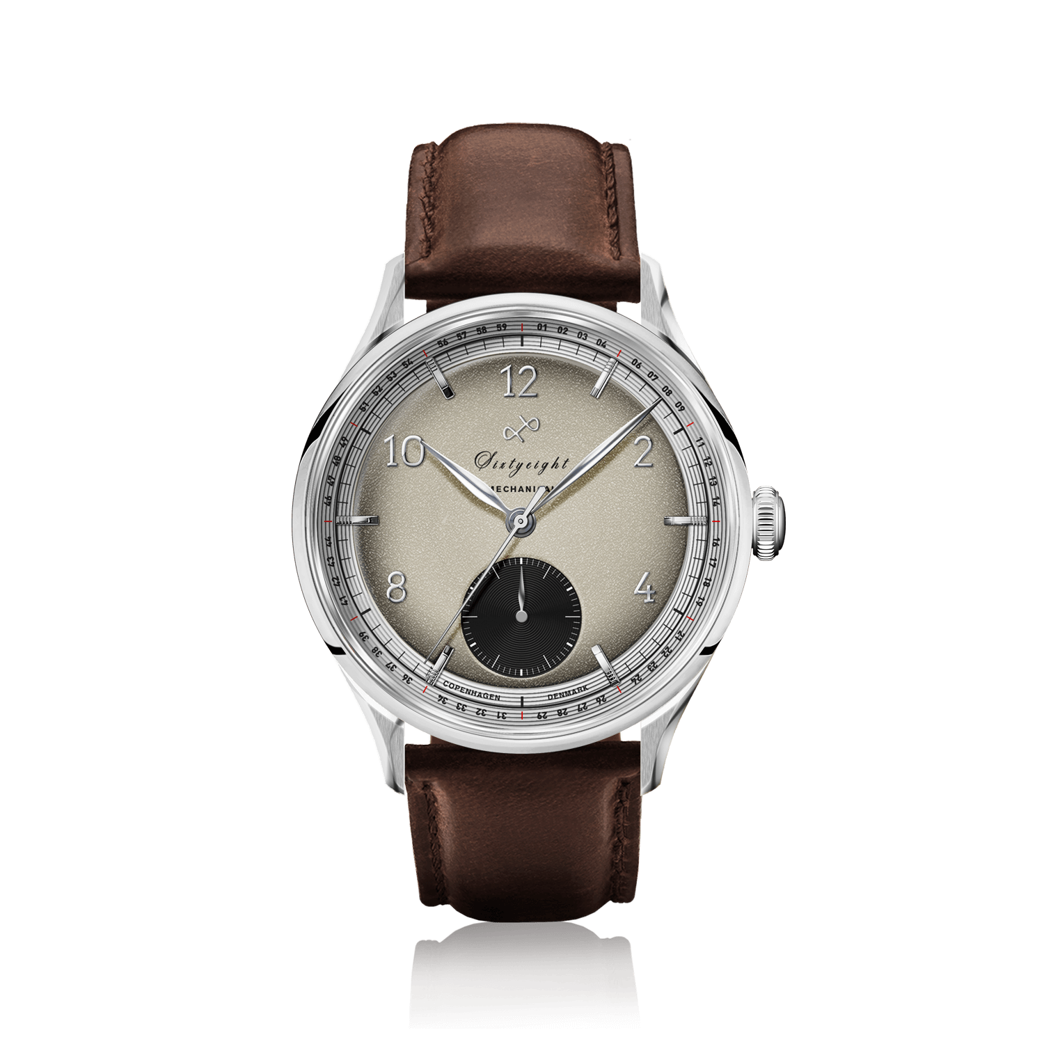 1968 Mechanical (Hand-Wound), Steel / Sand & Black