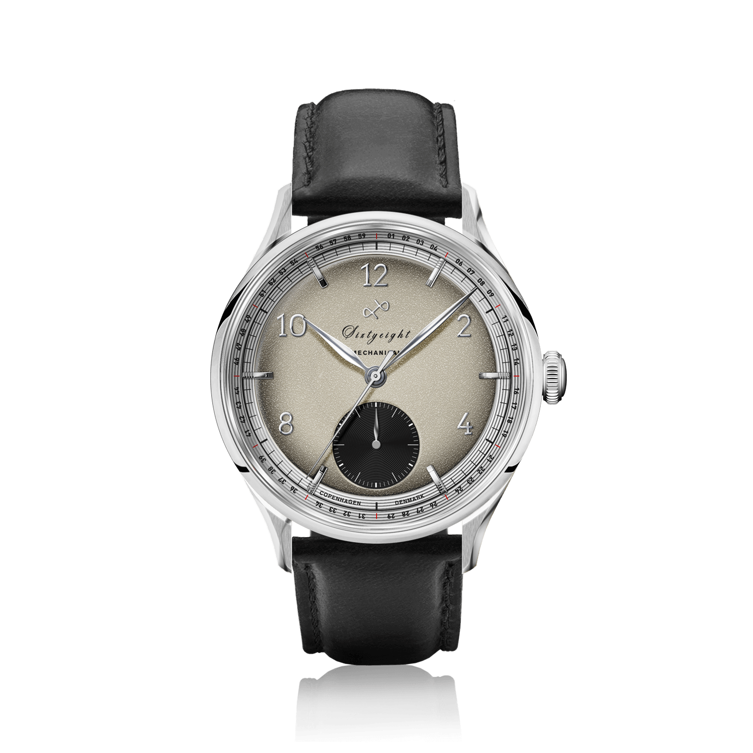 1968 Mechanical (Hand-Wound), Steel / Sand & Black