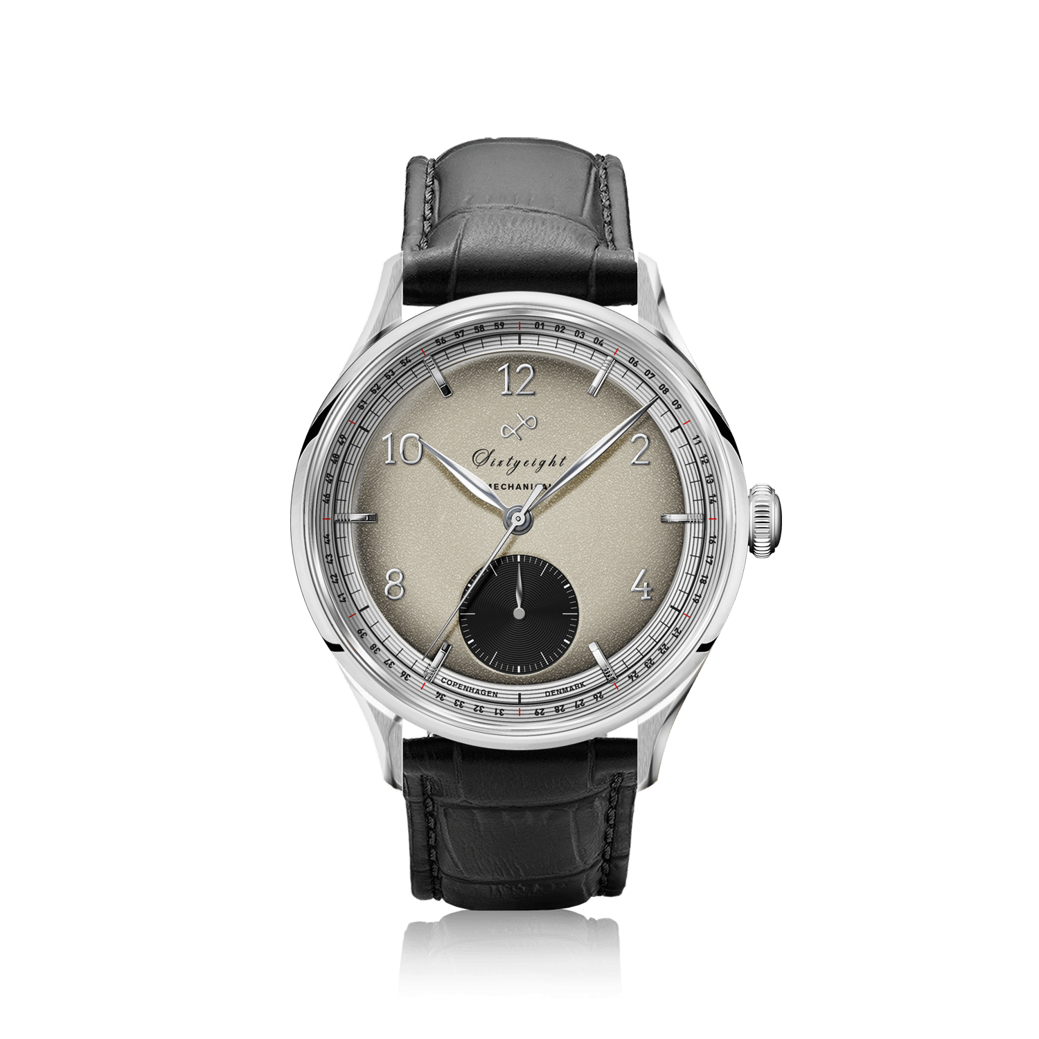 1968 Mechanical (Hand-Wound), Steel / Sand & Black