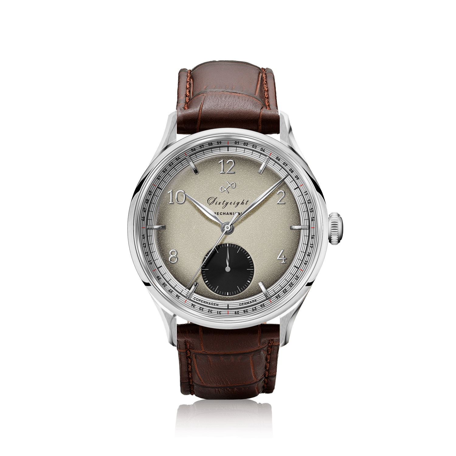 1968 Mechanical (Hand-Wound), Steel / Sand & Black