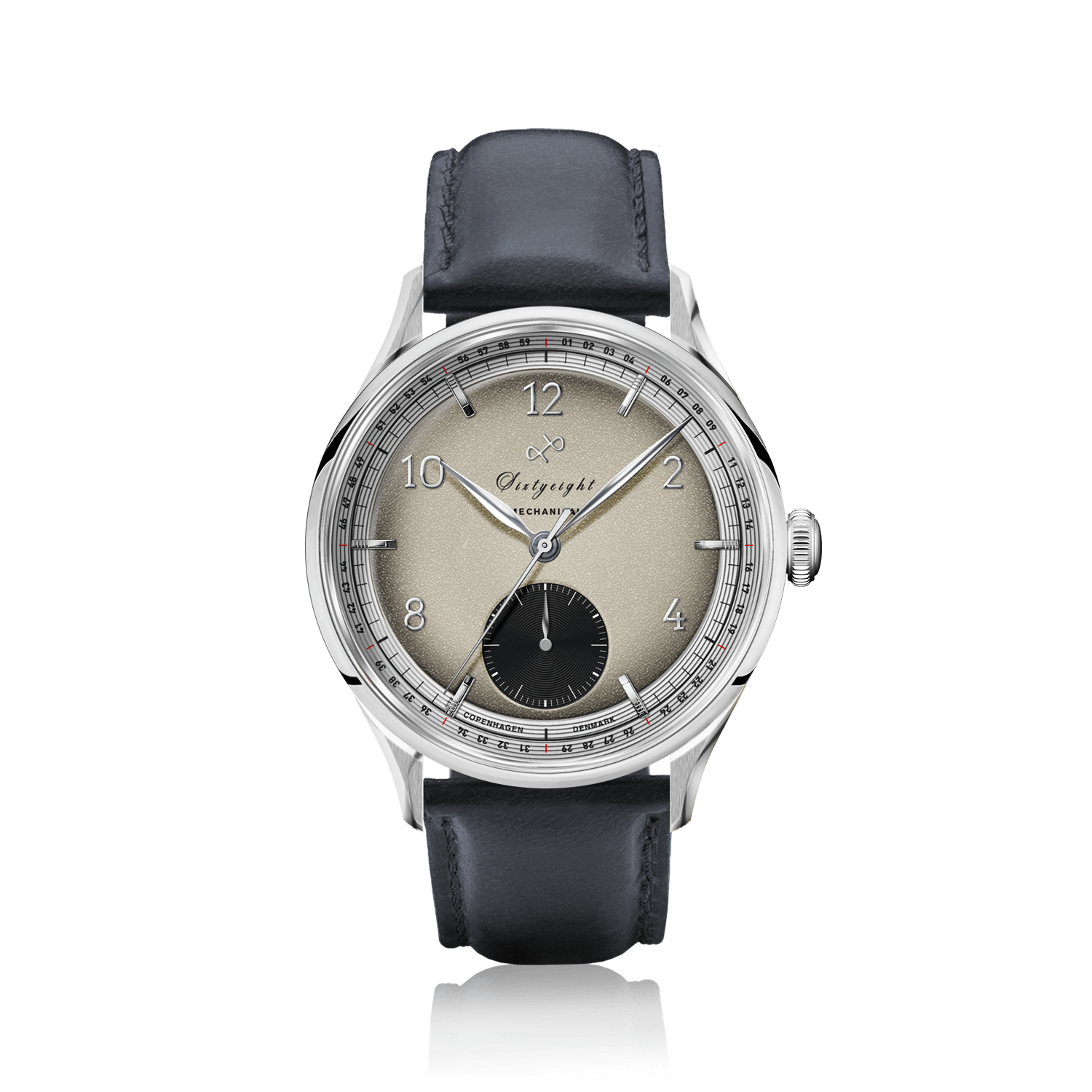 1968 Mechanical (Hand-Wound), Steel / Sand & Black