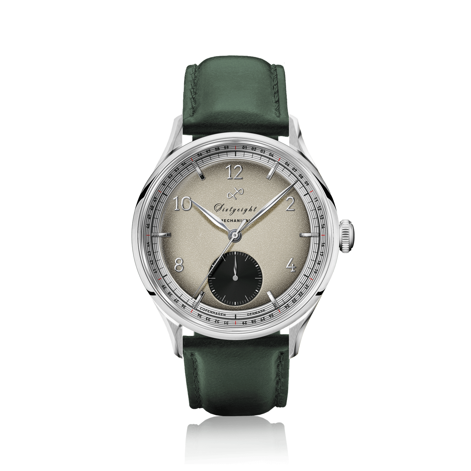1968 Mechanical (Hand-Wound), Steel / Sand & Black