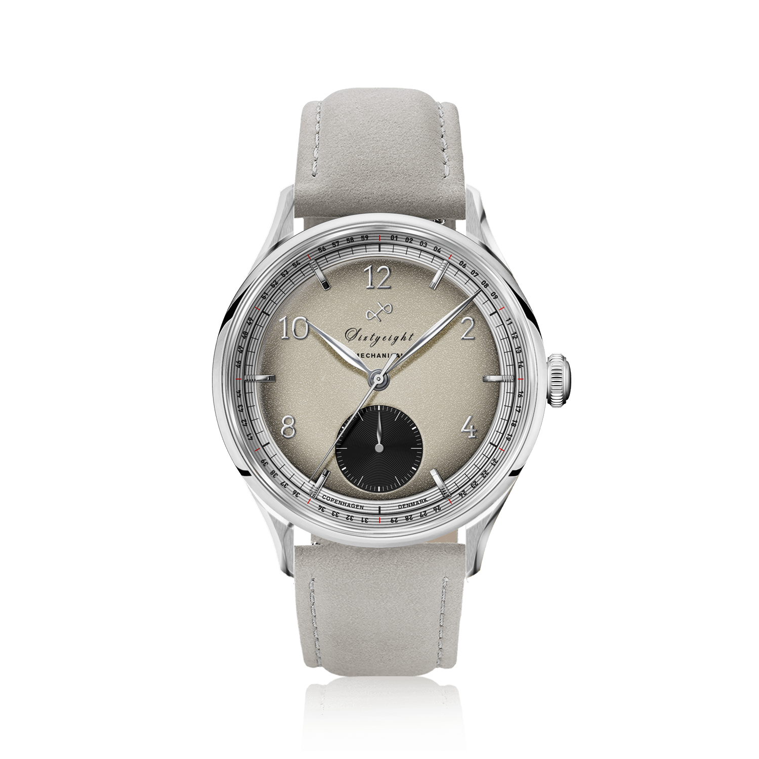 1968 Mechanical (Hand-Wound), Steel / Sand & Black