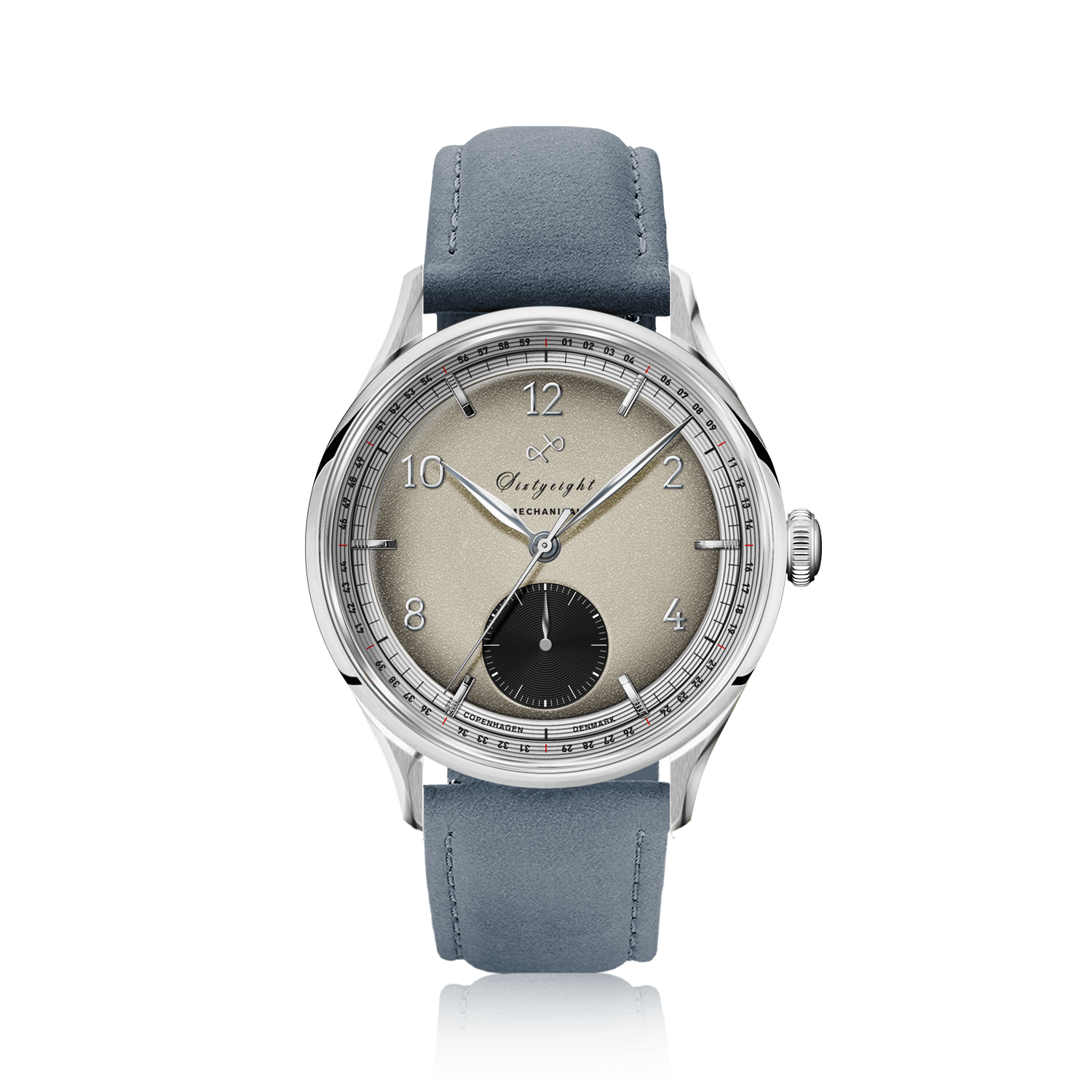 1968 Mechanical (Hand-Wound), Steel / Sand & Black