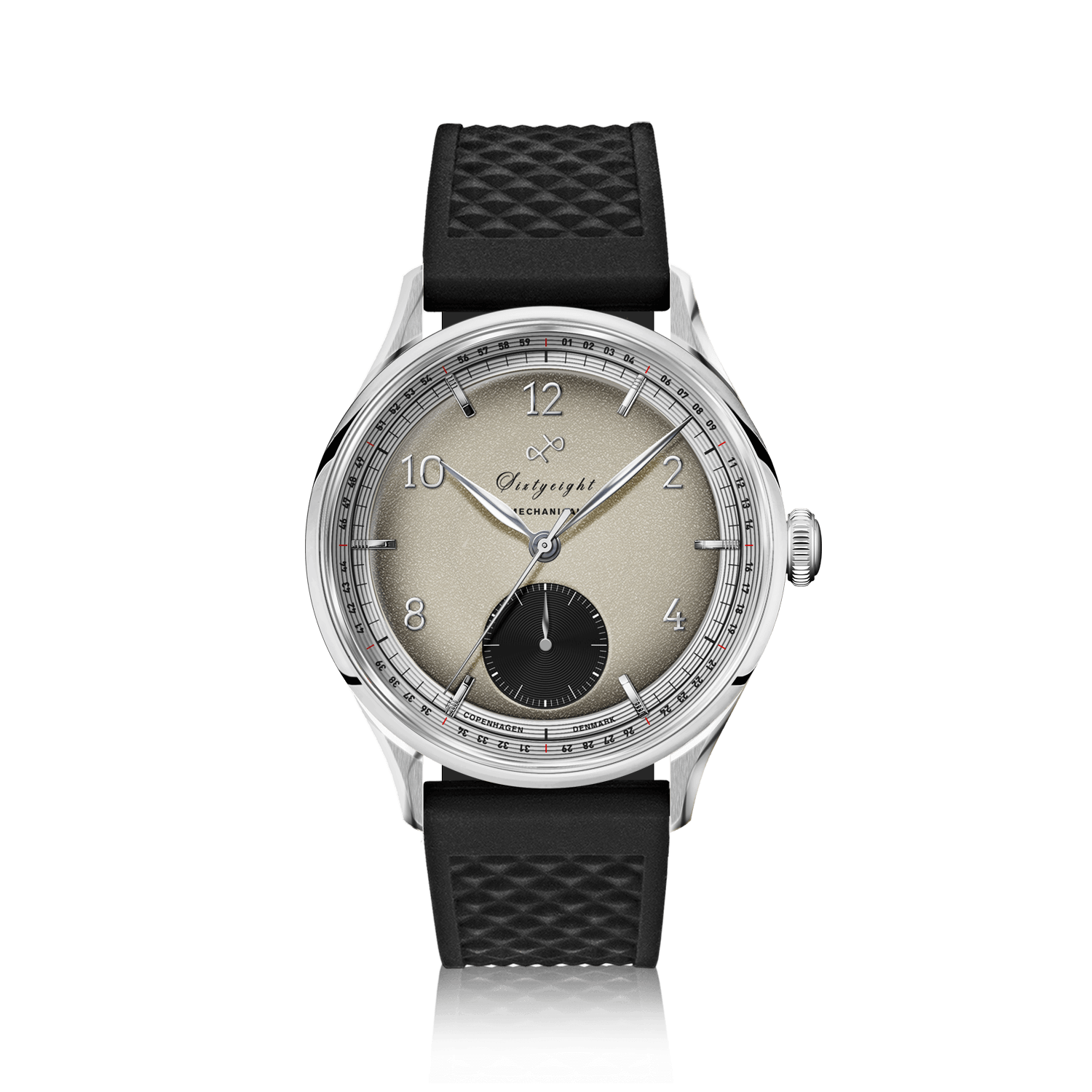 1968 Mechanical (Hand-Wound), Steel / Sand & Black