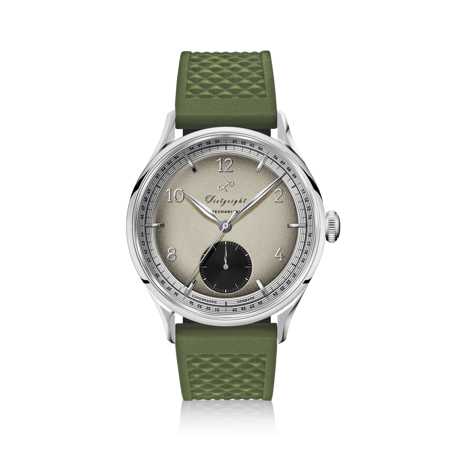1968 Mechanical (Hand-Wound), Steel / Sand & Black