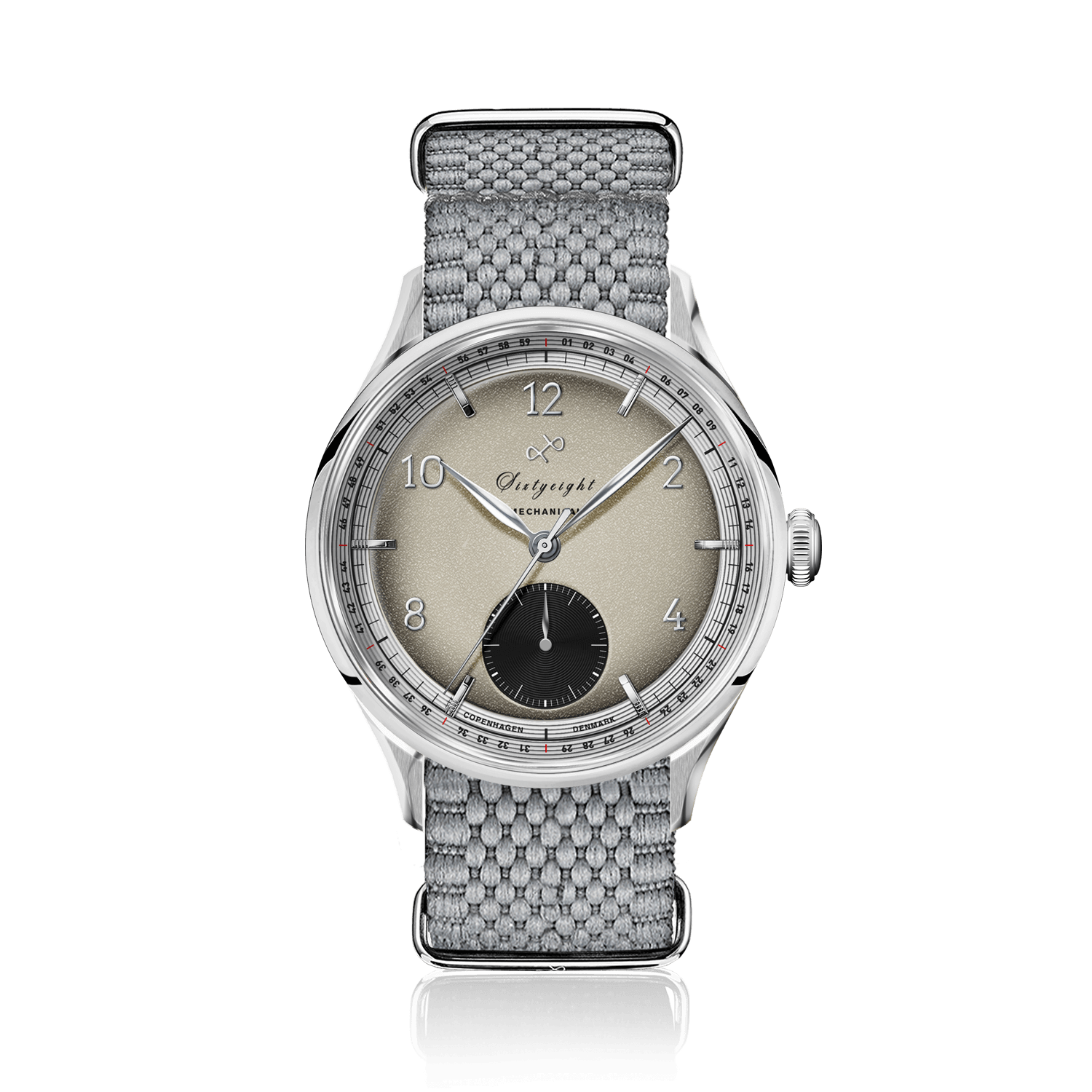 1968 Mechanical (Hand-Wound), Steel / Sand & Black