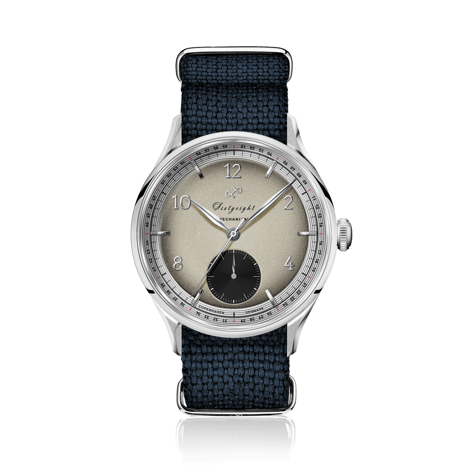 1968 Mechanical (Hand-Wound), Steel / Sand & Black