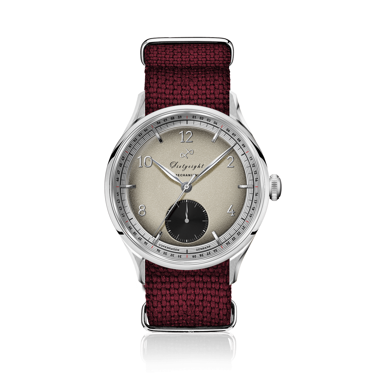 1968 Mechanical (Hand-Wound), Steel / Sand & Black