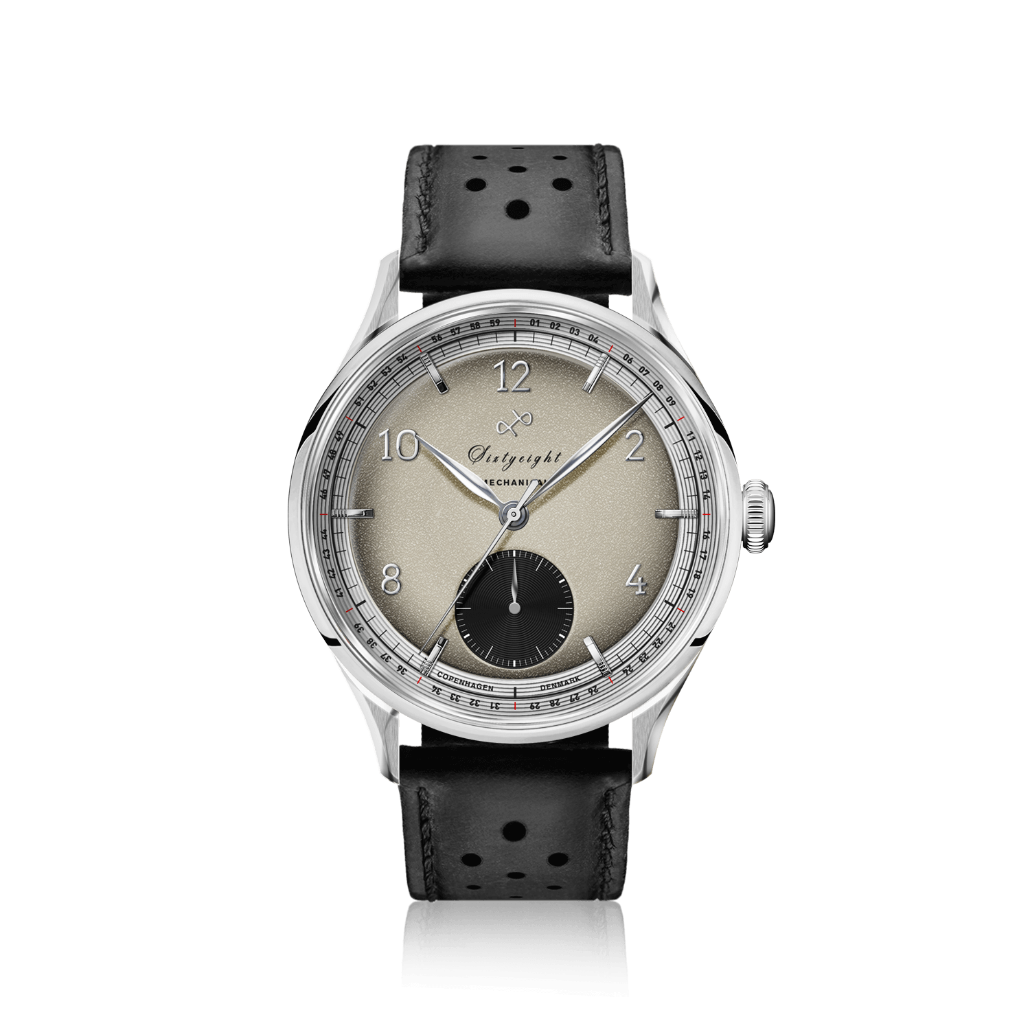 1968 Mechanical (Hand-Wound), Steel / Sand & Black