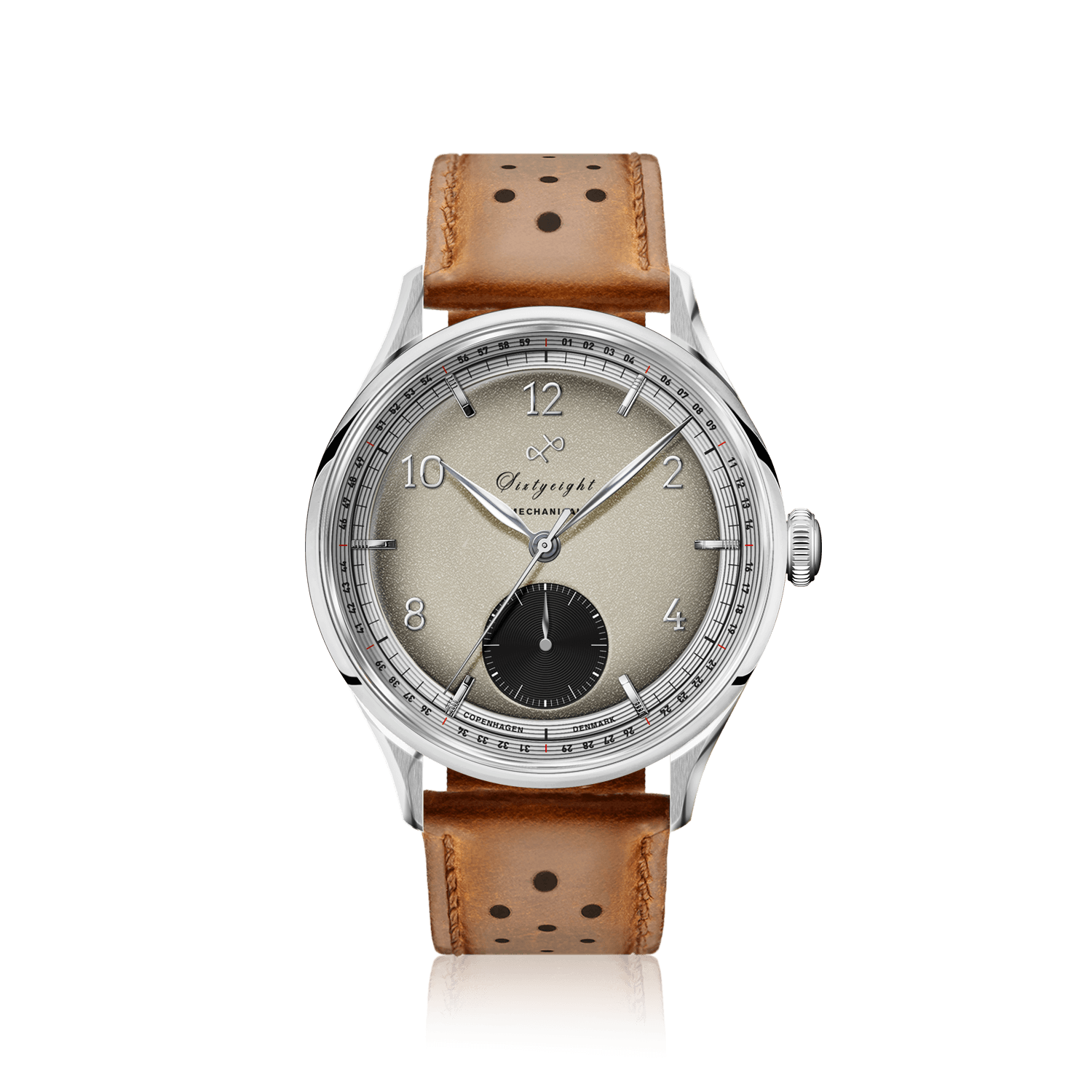 1968 Mechanical (Hand-Wound), Steel / Sand & Black