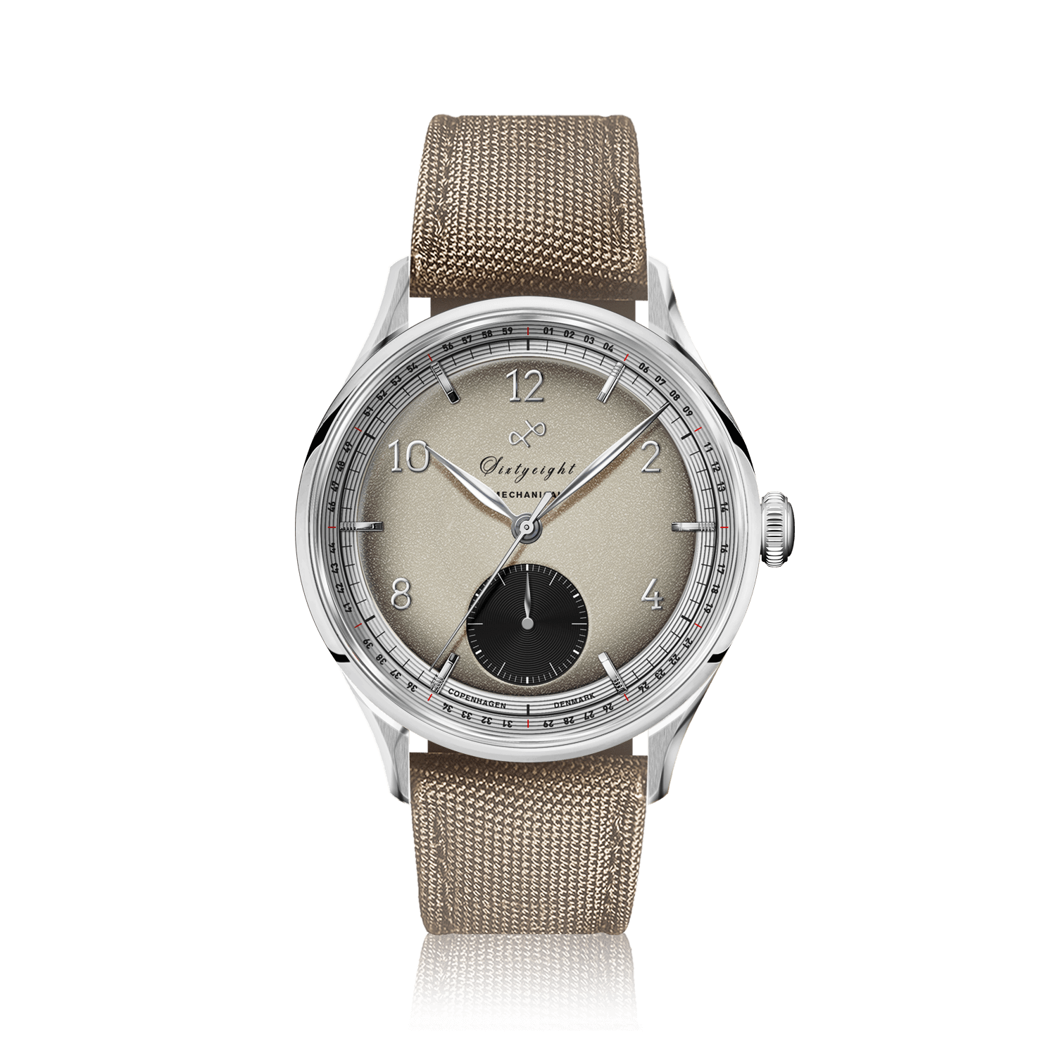 1968 Mechanical (Hand-Wound), Steel / Sand & Black