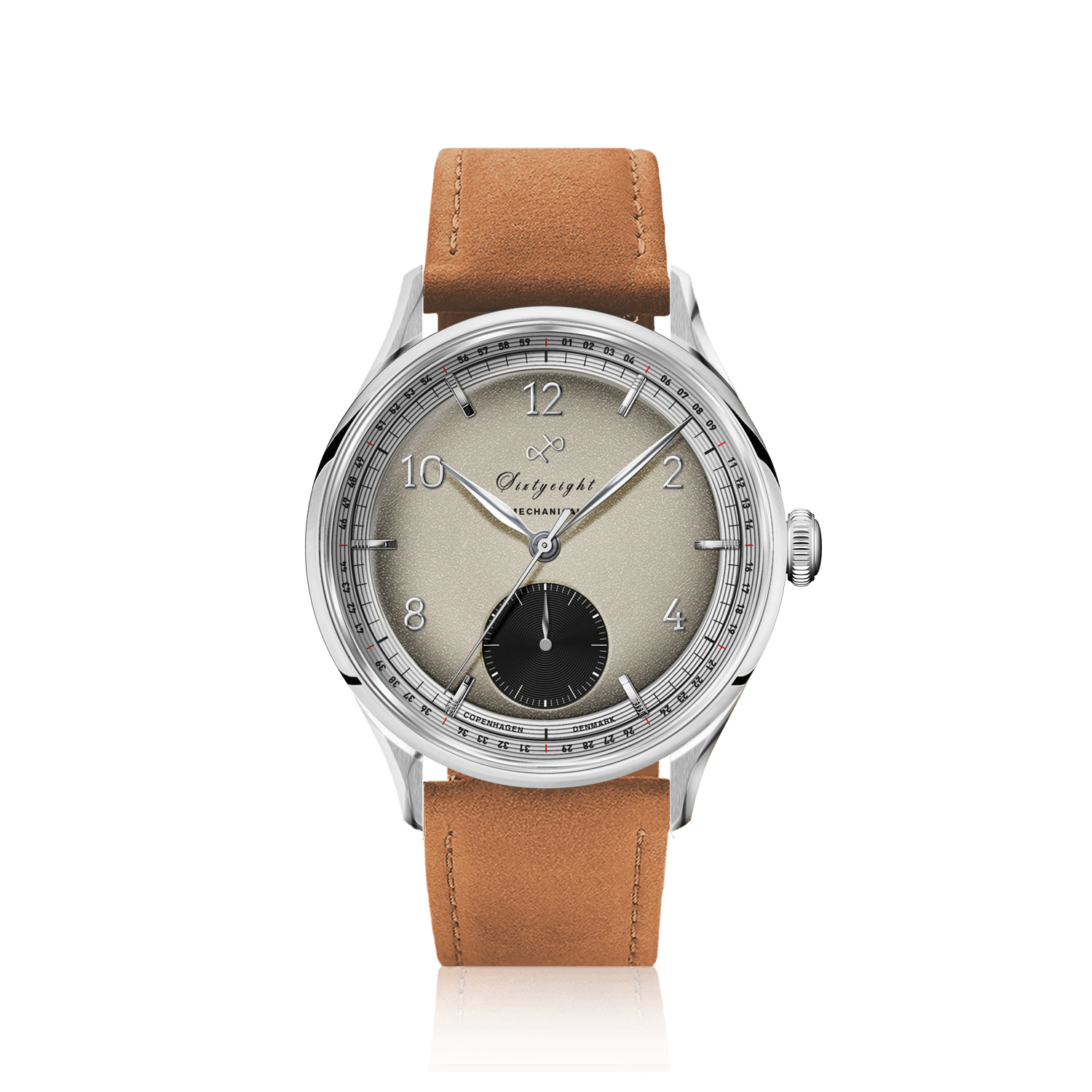 1968 Mechanical (Hand-Wound), Steel / Sand & Black