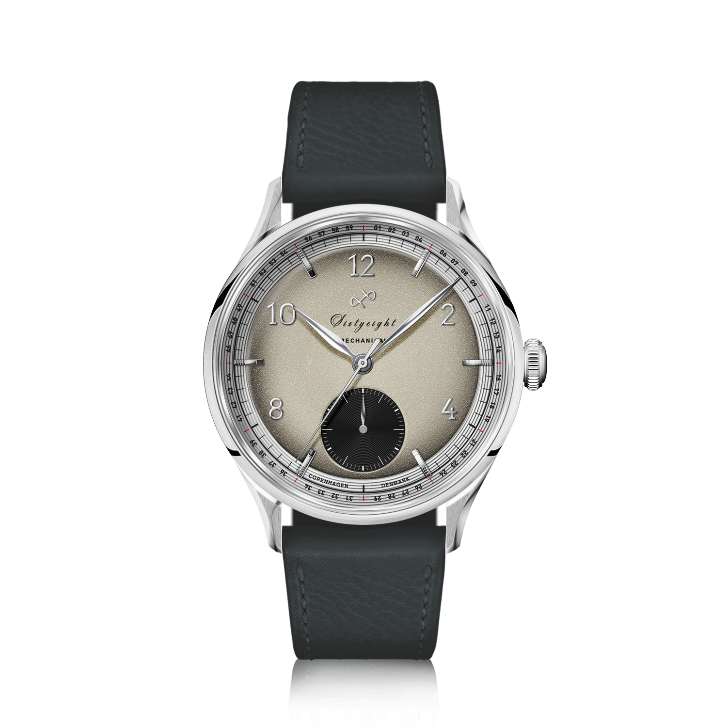1968 Mechanical (Hand-Wound), Steel / Sand & Black