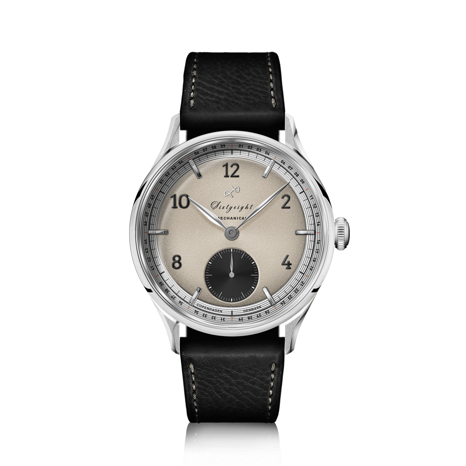 1968 Mechanical (Hand-Wound), Steel / Sand & Black