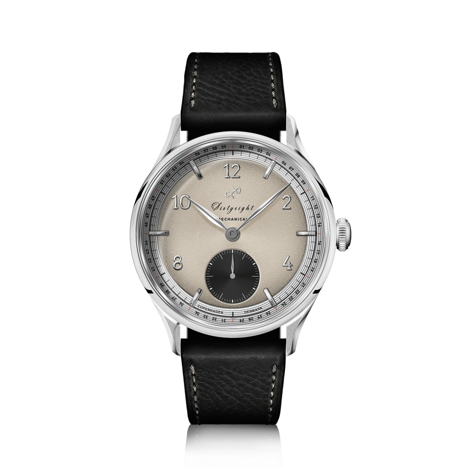 1968 Mechanical (Hand-Wound), Steel / Sand & Black