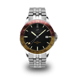 1970 Haagen GMT Automatic, Steel / Burgundy - Swiss Made