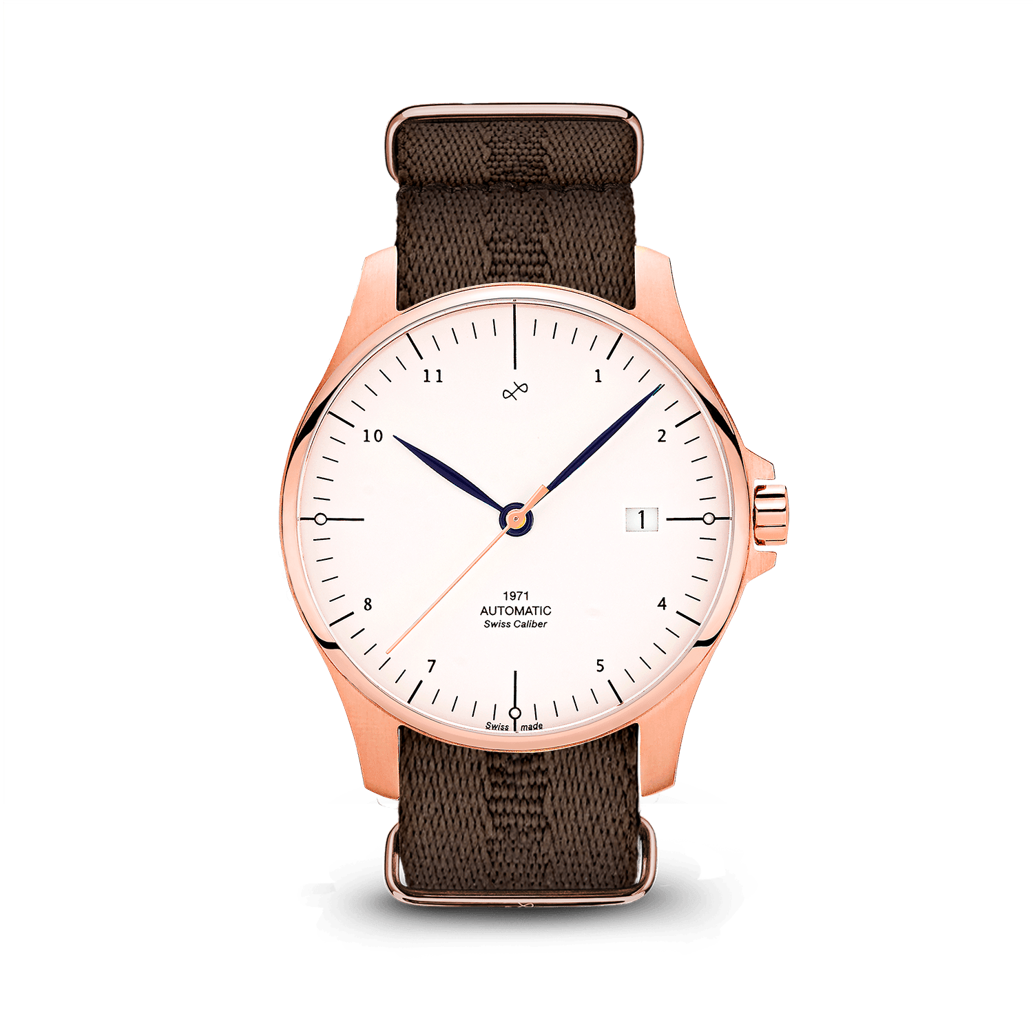 1971 Automatic, Rose Gold / White - Swiss Made