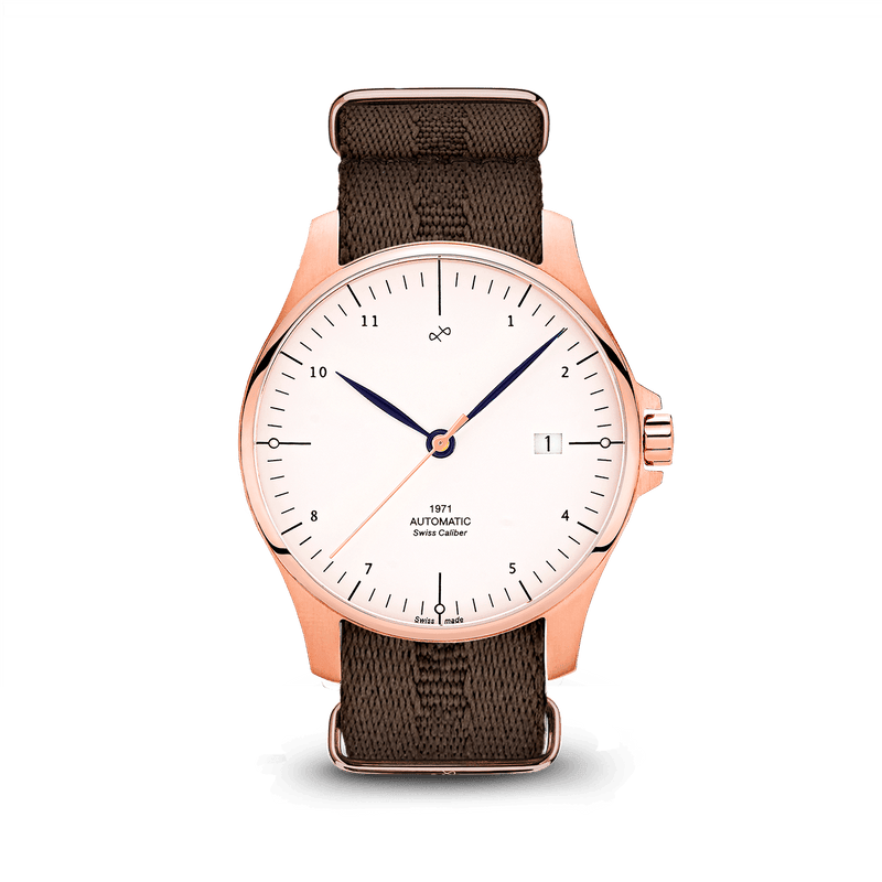 1971 Automatic, Rose Gold / White - Swiss Made