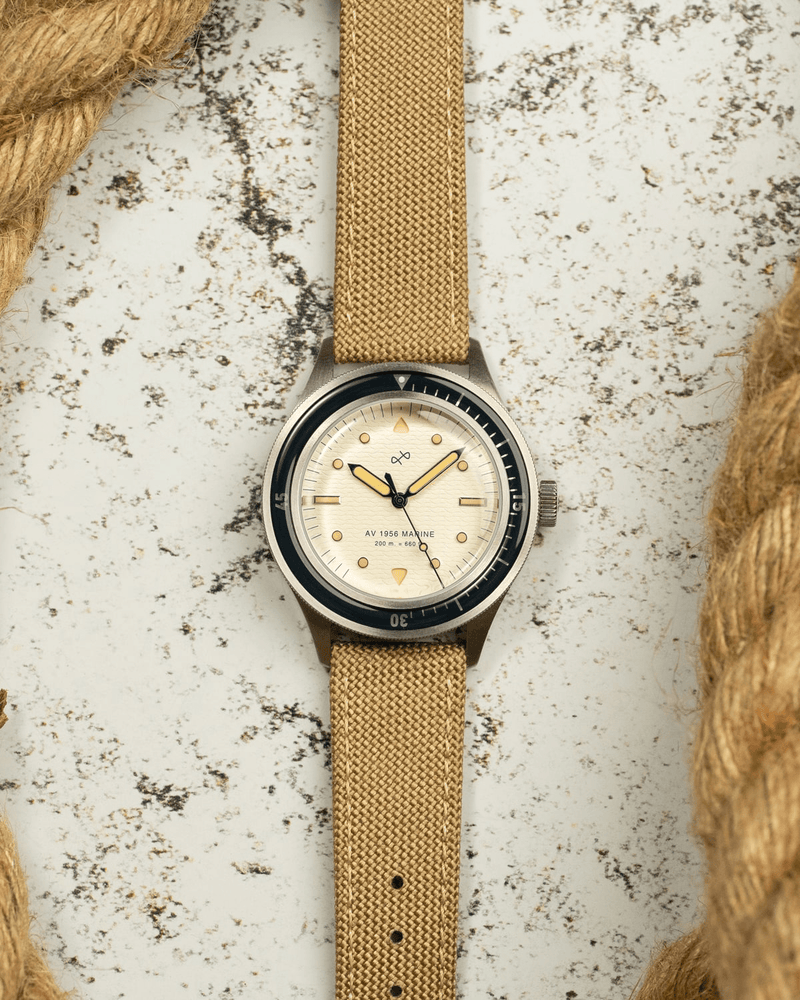 1956 Marine, Steel / Navy & Off White