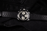 1960 Racing Chronograph, Steel / Black & Off White