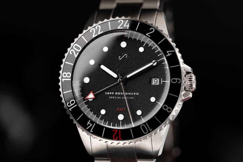 1899 Rossonero GMT, Steel / Black